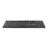 Klaviatūra KB-U-103 USB Keyboard - Black, RU Layout