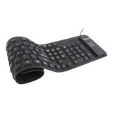Gembird Flexible Silicone Waterproof USB+OTG Keyboard - Black