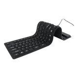 Gembird Flexible Silicone Waterproof USB+OTG Keyboard - Black