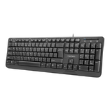 Natec TROUT SLIM USB Keyboard, US Layout, Black
