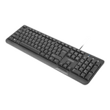 Natec TROUT SLIM USB Keyboard, US Layout, Black