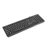 Natec TROUT SLIM USB Keyboard, US Layout, Black
