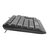 Natec TROUT SLIM USB Keyboard, US Layout, Black