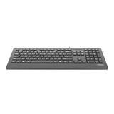 Natec Barracuda Slim USB Multimedia Keyboard - US Layout, Black