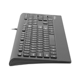 Natec Barracuda Slim USB Multimedia Keyboard - US Layout, Black