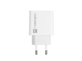 Natec Ribera GaN Slim 20W USB Charger - 1x USB-A, 1x USB-C (NUC-2377)