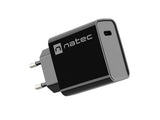 NATEC Ribera 20W USB-C Power Delivery Charger - Black