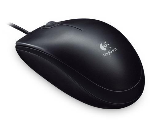 Logitech B100 Business Optical USB Mouse - Black