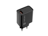NATEC Ribera 18W USB-A Wall Charger - Black