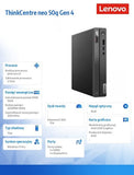 Lenovo ThinkCentre neo 50q Gen 4 Mini PC - Intel i5-13420H, 16GB RAM, 1TB SSD, Windows 11 Pro