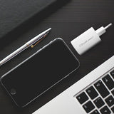 QOLTEC GaN ULTRA 65W USB-C PD & USB-A Wall Charger - White (Model: 50765)