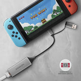 AXAGON ADE-TXCA Compact USB 3.2 Gen 1 Gigabit Ethernet Adapter - USB-C to USB-A, Red