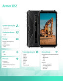 Ulefone Armor X12 3/32GB Black Rugged Smartphone