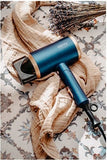 Camry CR 2268 Hair Dryer - 1800W with Ionic Function & Diffuser - Blue/Gold
