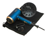 Camry CR 2268 Hair Dryer - 1800W with Ionic Function & Diffuser - Blue/Gold