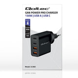 GaN POWER PRO 130W 2xUSB-C 2xUSB Charger
