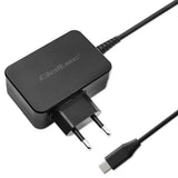 Qoltec GaN POWER PRO 65W USB-C Charger - Black (Model: 52386)