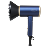 Camry CR 2268 Hair Dryer - 1800W with Ionic Function & Diffuser - Blue/Gold