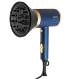 Camry CR 2268 Hair Dryer - 1800W with Ionic Function & Diffuser - Blue/Gold