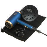 Camry CR 2268 Hair Dryer - 1800W with Ionic Function & Diffuser - Blue/Gold