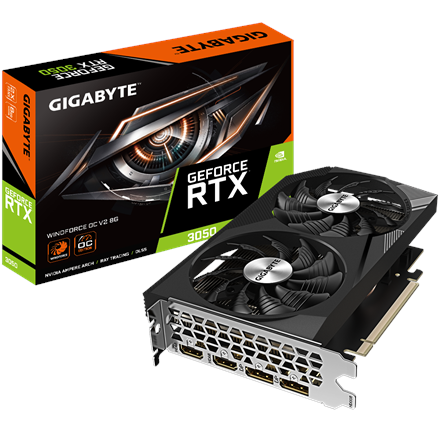 GIGABYTE GeForce RTX 3050 WINDFORCE OC V2 8GB Graphics Card