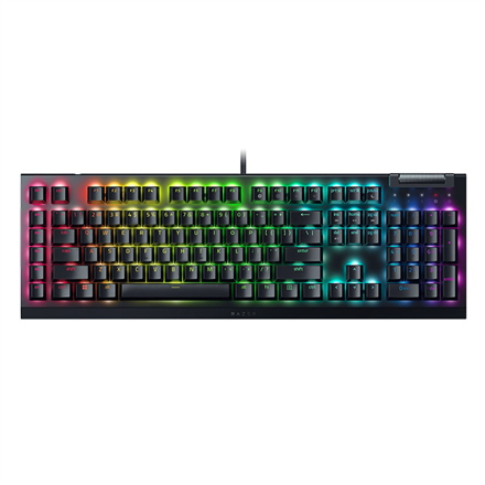 Razer BlackWidow V4 X Mechanical Gaming Keyboard - Yellow Switches, 6 Macro Keys, Multi-Function Roller, Chroma RGB