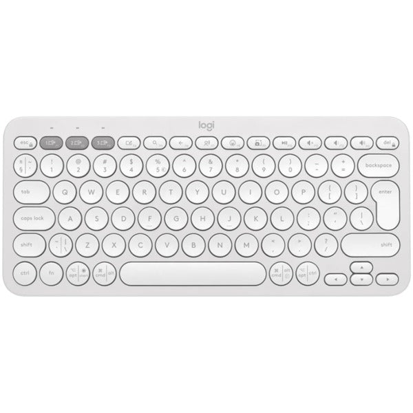 LOGITECH K380S Multi-Device Bluetooth Keyboard - Tonal White