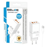 Charger 65W GaN 2xUSB-C + USB-A Wall Charger with USB-C Cable