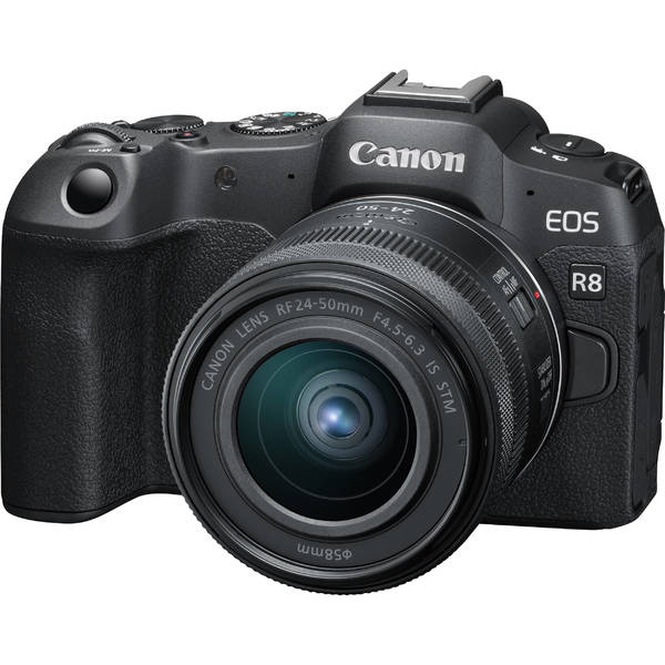 Canon EOS R8 + RF 24-50mm IS STM + Mount Adapter EF-EOS R