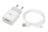 IBOX C-41 2.4A USB Charger with Micro USB Cable