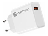 NATEC Ribera 18W USB-A Wall Charger - White
