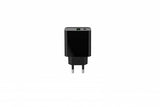 GEMBIRD 20W Dual-Port USB Fast Charger - Black