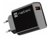 NATEC Ribera 18W USB-A Wall Charger - Black