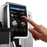 Delonghi - Coffee Maker - Dinamica Plus ECAM380.85.SB - Pump pressure 15 bar - Built-in milk frother - Automatic - 1450 W - Stainless Steel/Black