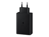 Samsung EP-T6530 65W USB-C Three-Port Fast Charging Adapter - Black