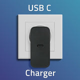 Qoltec 52379 65W USB-C PD Fast Charger - Black