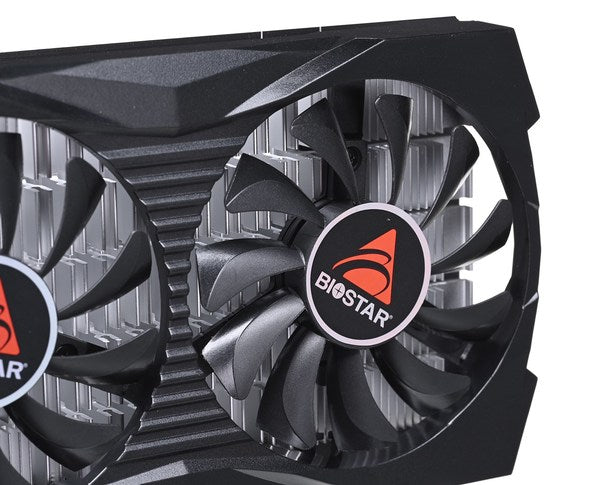 Graphics Card-BIOSTAR-NVIDIA GeForce GTX 1050-4 GB-GDDR5-128 bit-PCIE 4.0 16x-GPU 1354 MHz-Dual Slot Fansink-1xDVI-D-1xHDMI-1xDisplayPort-VN1055XF41