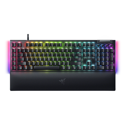 Razer BlackWidow V4 Gaming Keyboard - Wired, Cyrillic, Yellow Switches - Black