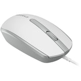 CANYON M-10 Wired Optical Mouse - White/Grey