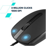 CANYON M-10 Wired Optical Mouse - Lavender
