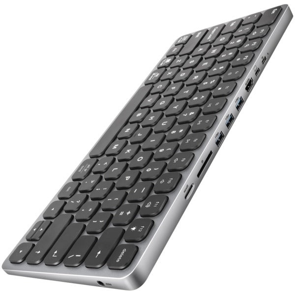 AXAGON HMC-KB USB-C 5Gbps Keyboard Hub with HDMI 4K/60Hz, PD 100W, Audio, US Layout