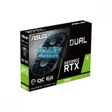 ASUS Dual GeForce RTX™ 3050 OC Edition 6GB GDDR6 with two powerful fans AAA gaming performance and ray tracing
