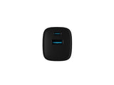 NATEC Ribera GaN 30W USB-A + USB-C PD Charger - Black