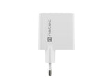 NATEC Ribera GaN 45W USB-A + USB-C Power Delivery Wall Charger - White