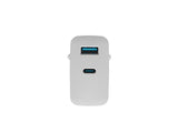 NATEC Ribera GaN 45W USB-A + USB-C Power Delivery Wall Charger - White