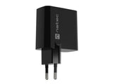 NATEC Ribera GaN 45W USB-A + USB-C Power Delivery Charger - Black