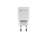 NATEC Ribera GaN 30W USB-A+USB-C Power Delivery Wall Charger - White
