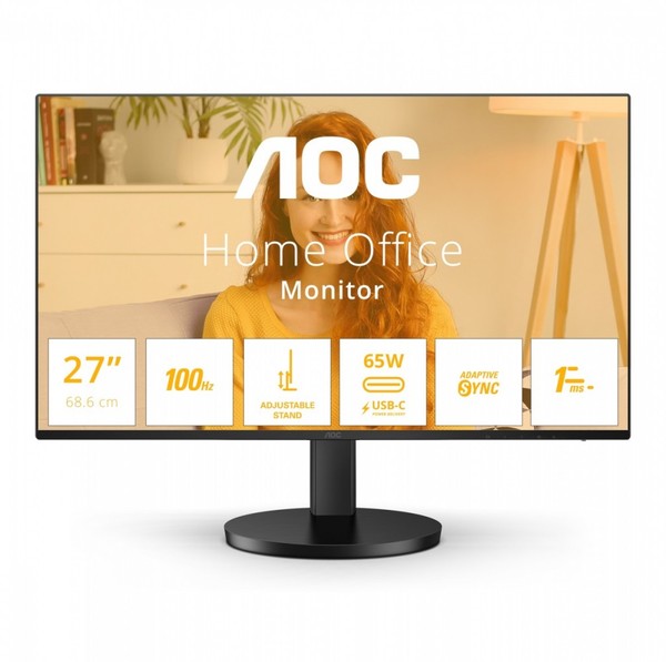 AOC Q27B3CF2 100Hz LED monitor with speakers and IPS technology - 27 inches - WQHD (2560x1440, 16:9, 109ppi) - Response time: 1ms (MPRT) - Viewing ca...