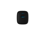 NATEC Ribera GaN 30W USB-A + USB-C PD Charger - Black