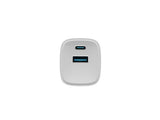 NATEC Ribera GaN 30W USB-A+USB-C Power Delivery Wall Charger - White